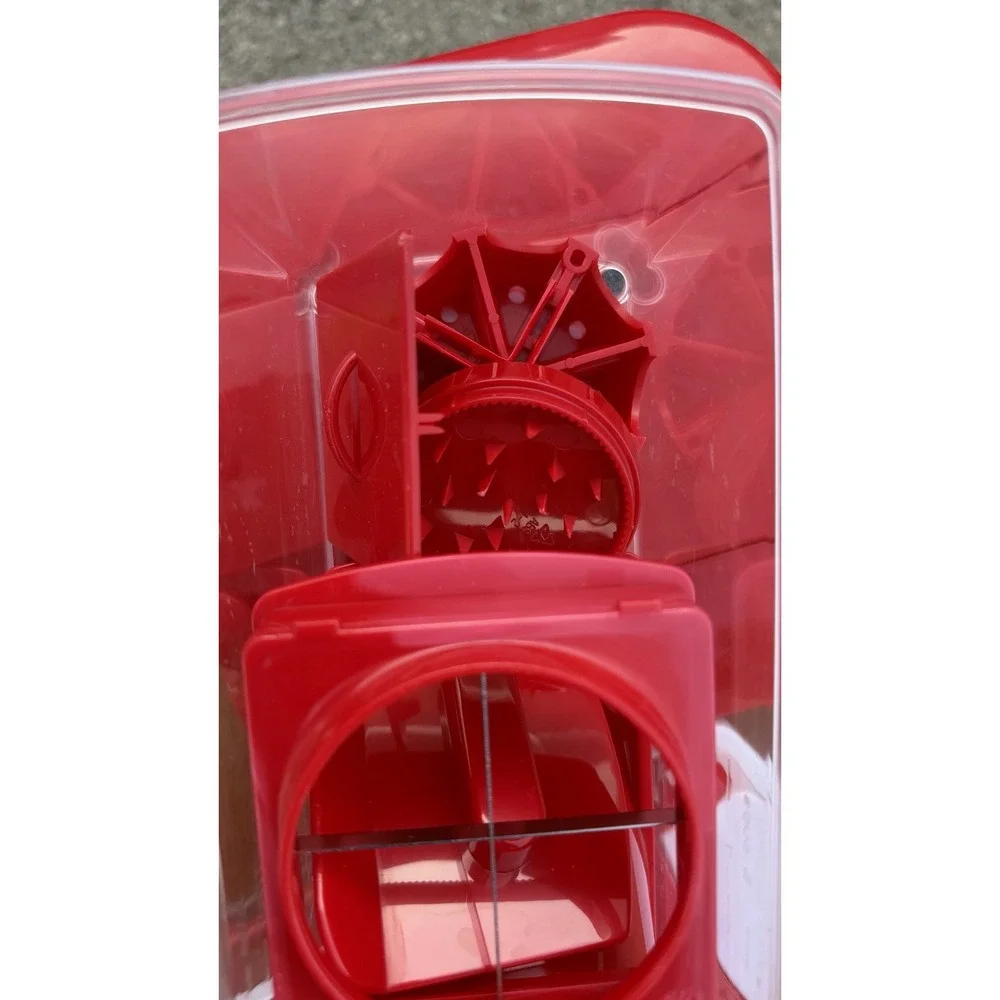 Red Kitchen Chopper Slicer Dicer Container Set Food Prep Storage Lot‎